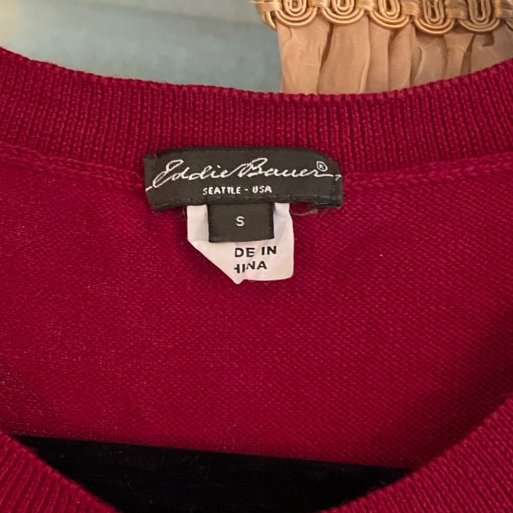 Eddie Bauer Cotton and Silk Cardigan Sweater - Picture 2 of 5
